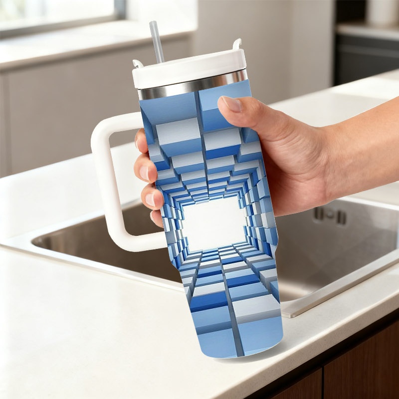 Sublimation Mug White - كوب سفر من الفولاذ المقاوم للصدأ