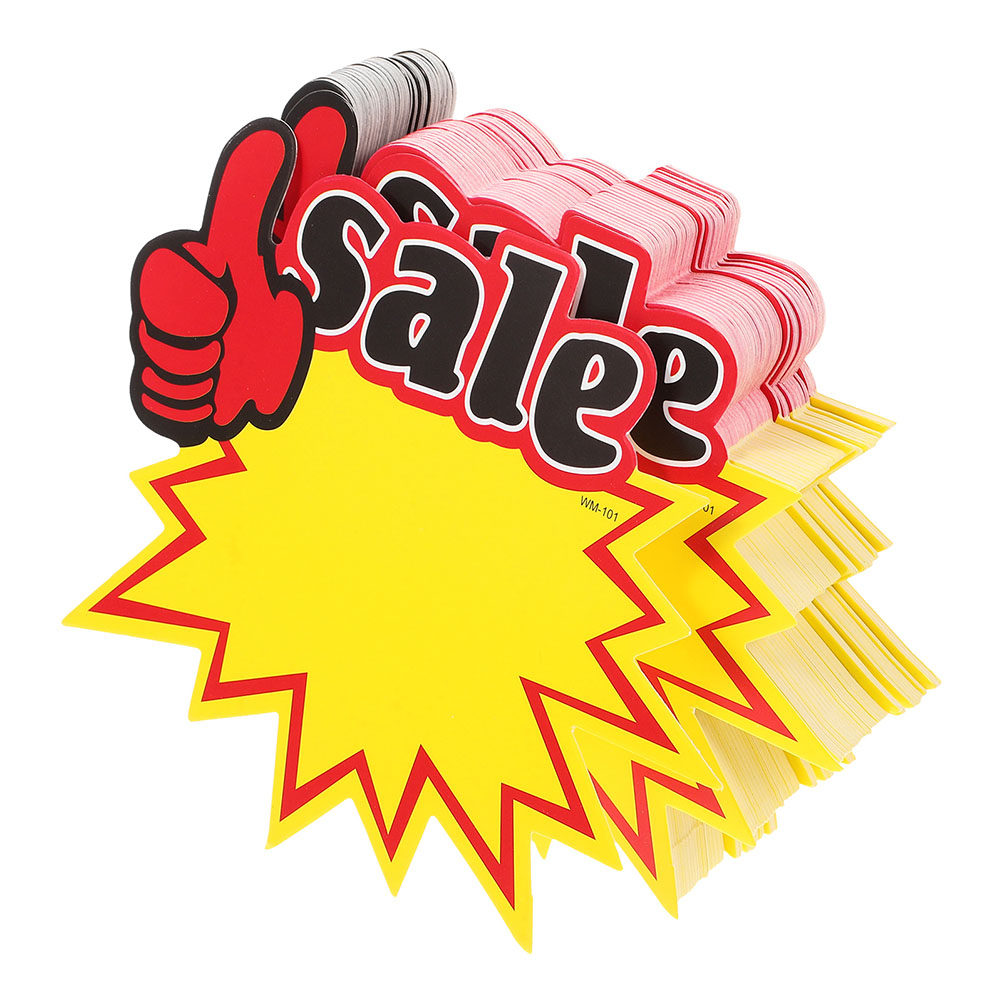 Yard Sign Blank - 200 قطعة من بطاقات الأسعار البيضاء
