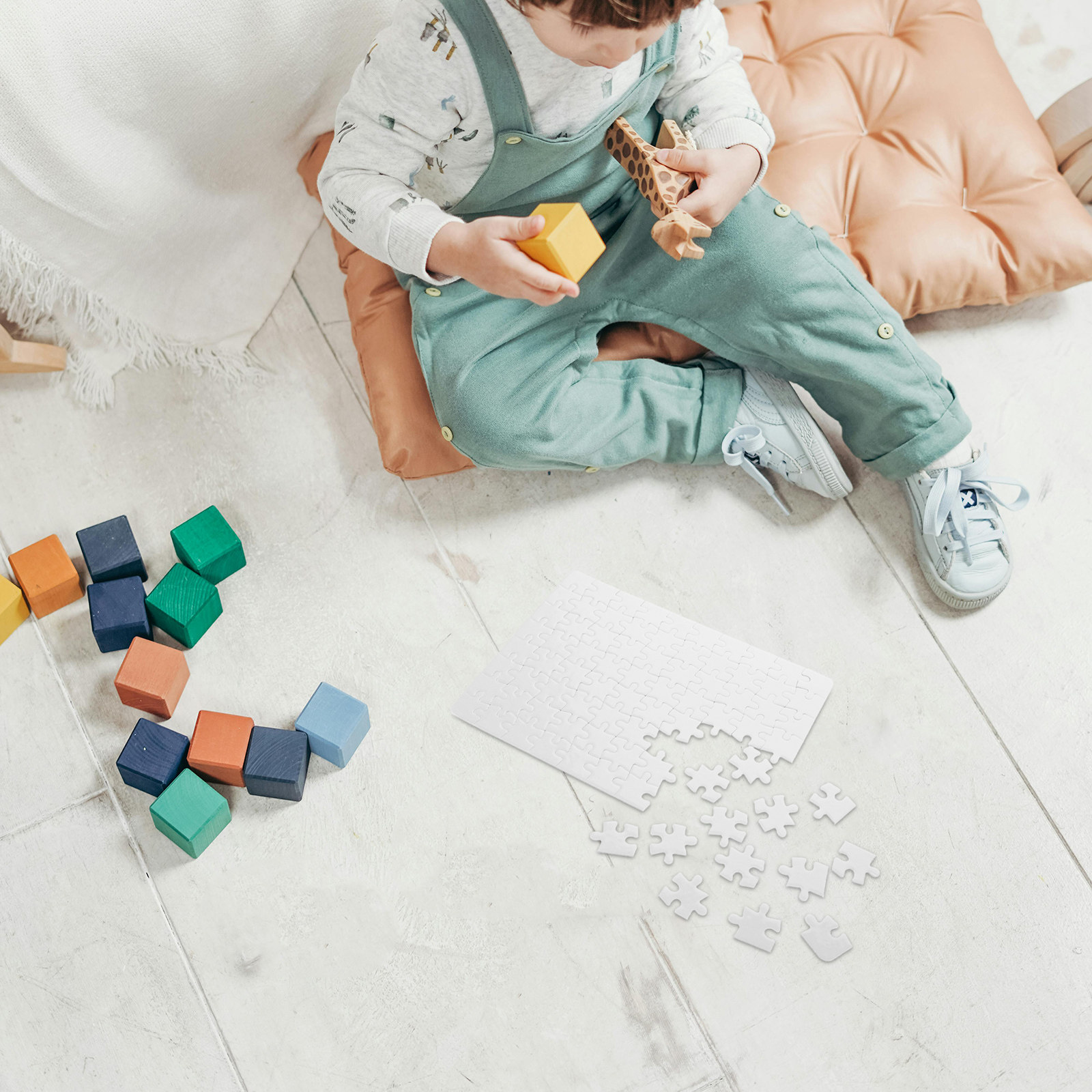 4 قطع ألغاز فارغة بيضاء للطباع - مراجعة Puzzle Blank White وسعره