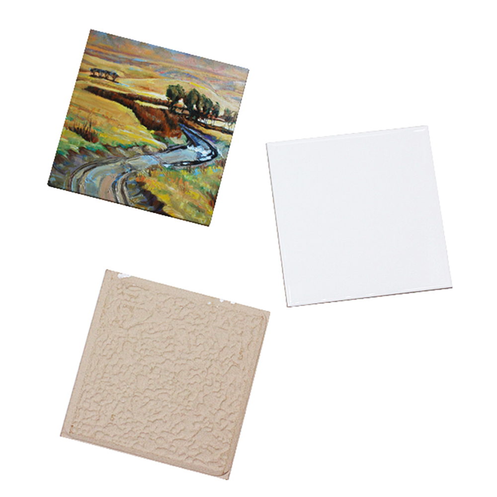 20 قطعة بلاطة مربعة بيضاء لامع - مراجعة Ceramic Tile Blank وسعره