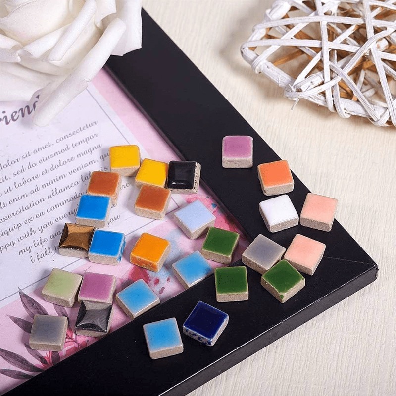 100 جرام مربع بلاط الموزاييك ا - مراجعة Ceramic Tile Blank وسعره