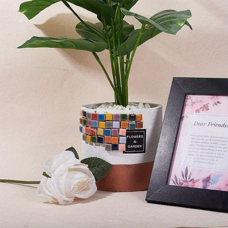 100 جرام مربع بلاط الموزاييك ا - مراجعة Ceramic Tile Blank وسعره
