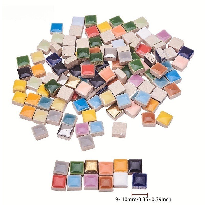 100 جرام مربع بلاط الموزاييك ا - مراجعة Ceramic Tile Blank وسعره