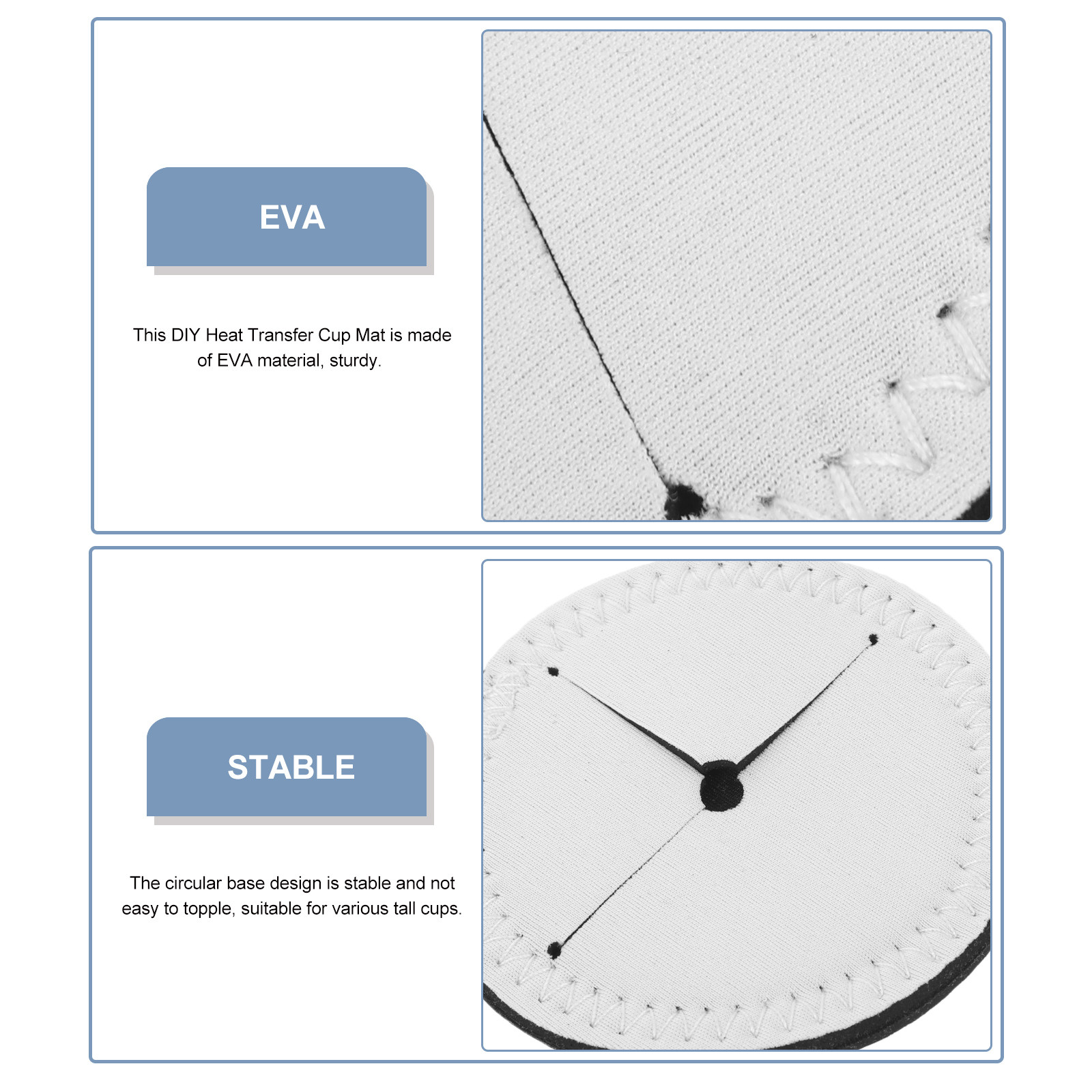 4 قطع من حاملات الأكواب الدائر - مراجعة Coaster Sublimation Blank وسعره